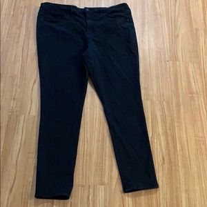 Black washed skinny jeans